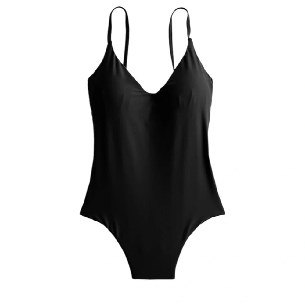 J. Crew Rounded V-neck One-piece Swimsuit
